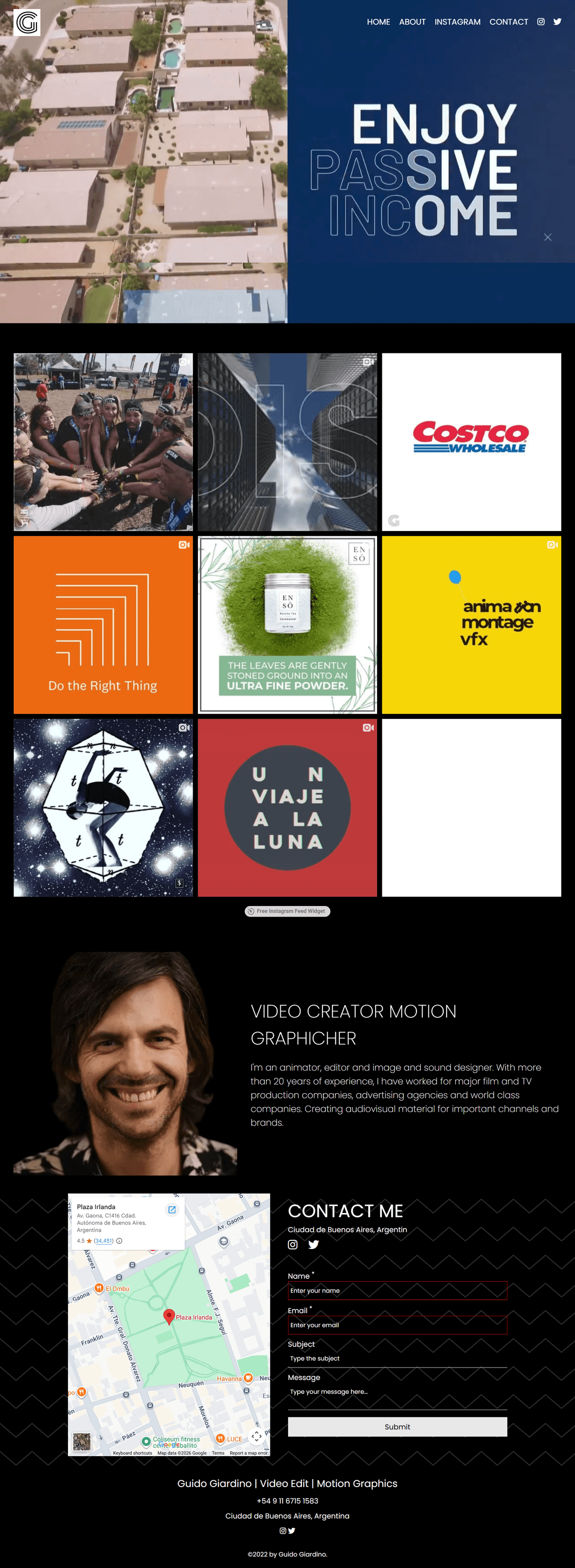 Guido Giardino video and motion graphics portfolio