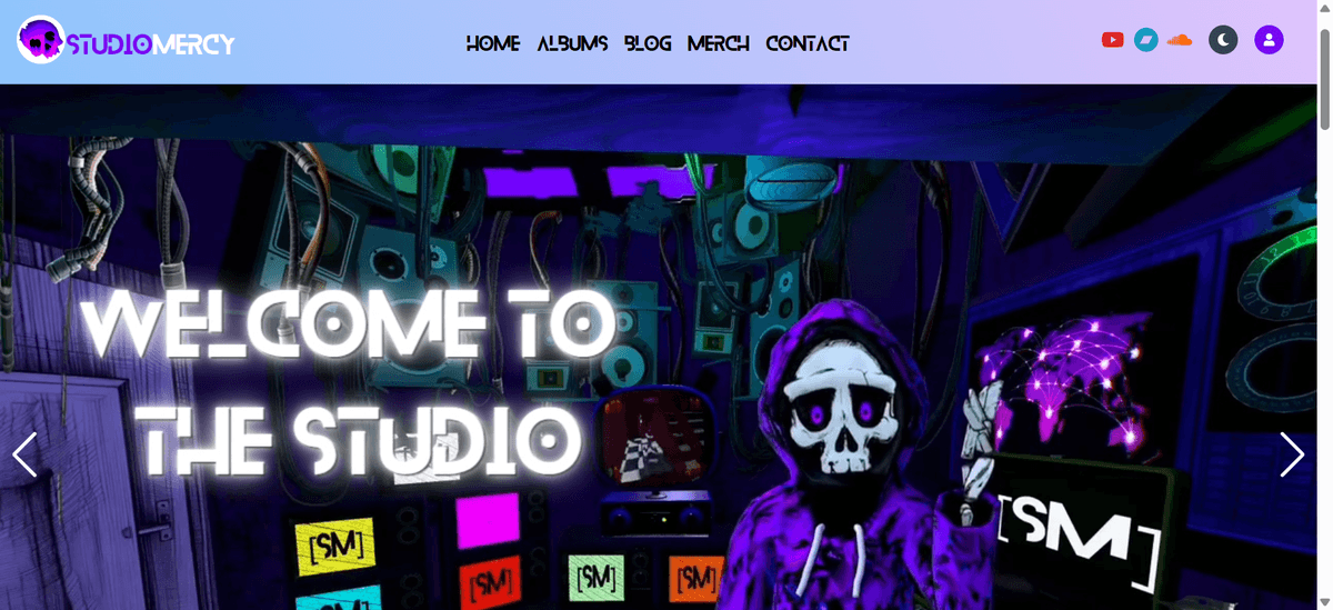 StudioMercy music production website